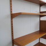 danish wall shelf unit in teak from the 60s by Kai Kristiansen