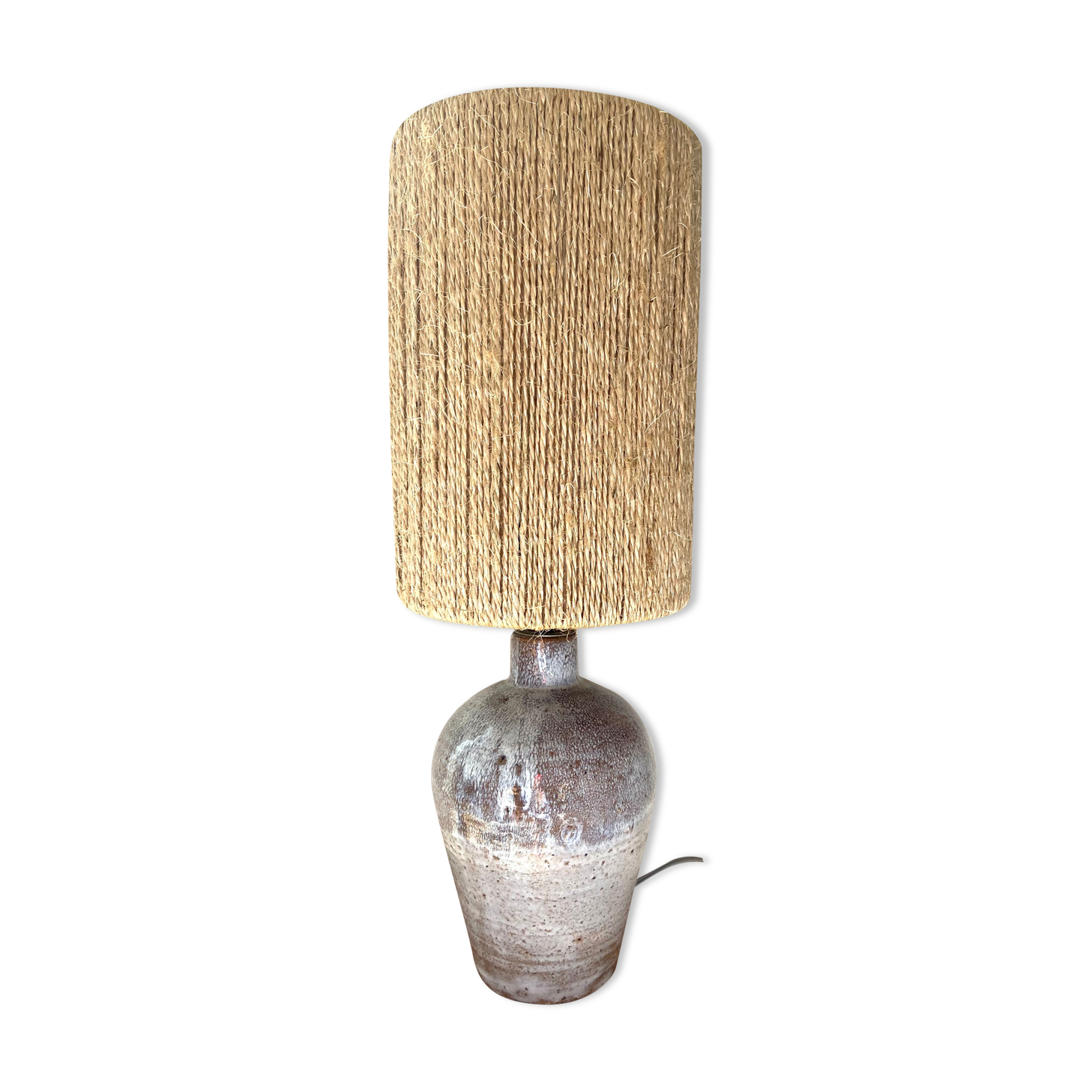 Vintage glazed ceramic lamp