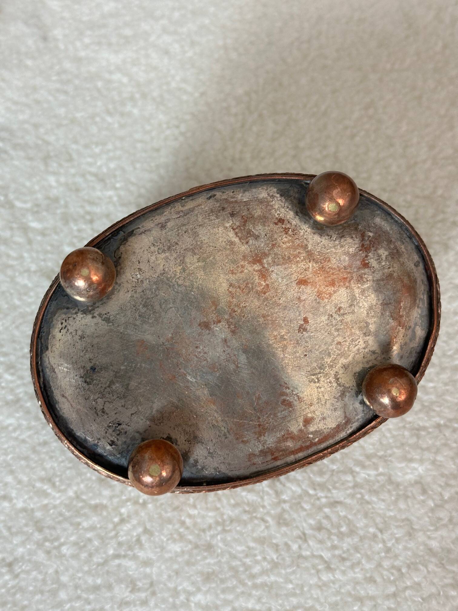 Copper jewelry box