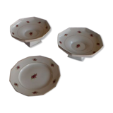 Lot of 3 porcelain compotiers