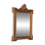 Louis XV style gilded mirror and carved wooden frame
