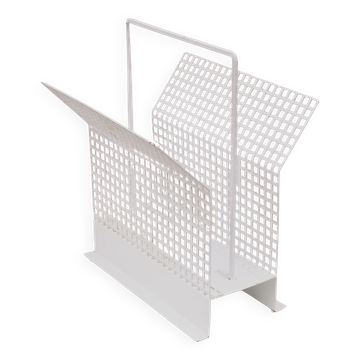 Perforated Metal News Paper Rack, 1960s, France