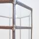 Art Deco glass and zinc pedestal column