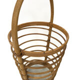 Umbrella holder in ratan, France, 1970