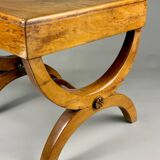 Vintage side table in solid wood with drawer