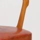 Chaise de bureau art deco cuir et chêne 1930 Suède