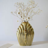 Brass Swan wall vase
