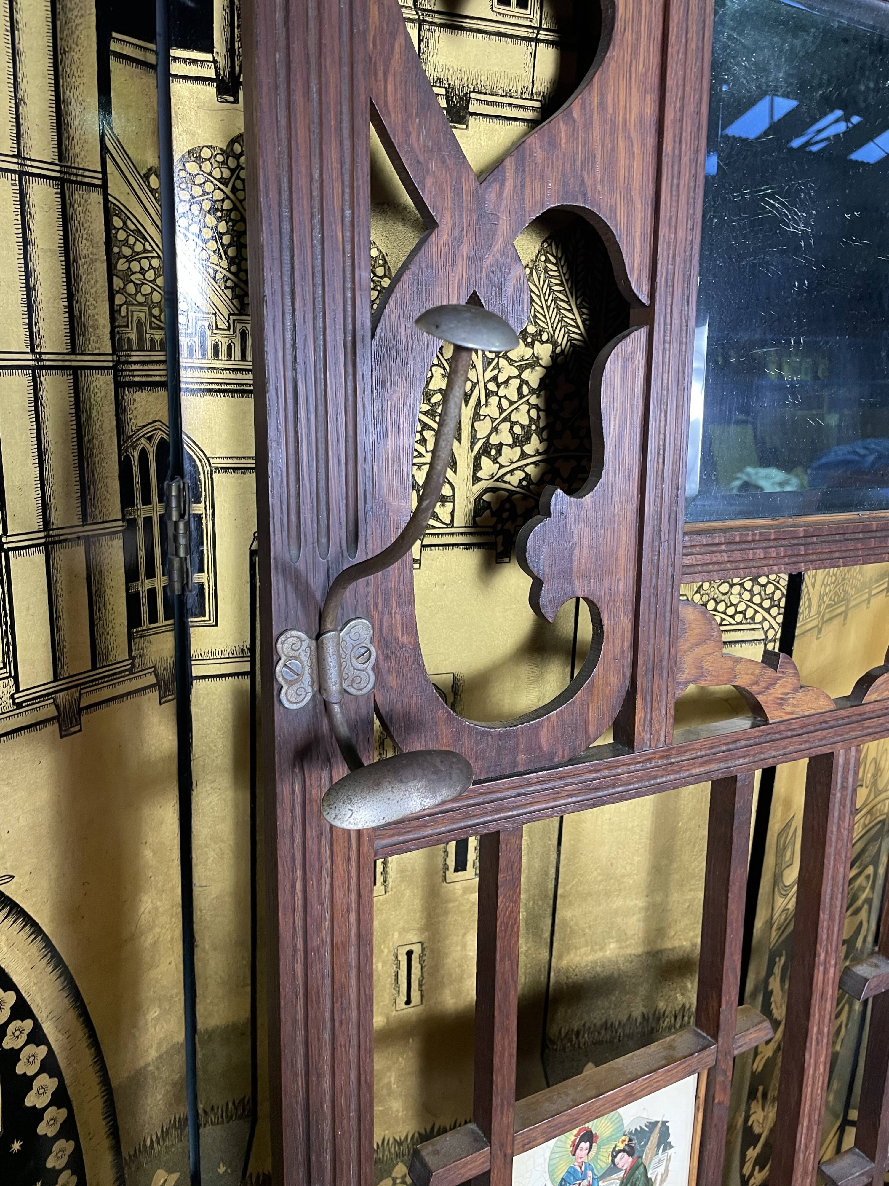 Vestiaire, porte-manteau chêne 1950