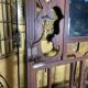 Oak cloakroom, coat rack 1950