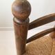 Solid wood straw chair