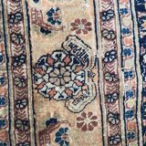Tapis ancien persan Tabriz en soie très fin 135x160 cm