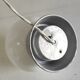 Table lamp in aluminum and white opaline globe – 50s/60s