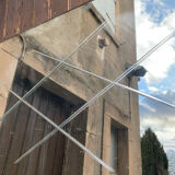 Marly brothers chiseled mirror in burgundy made in France 1950-1960