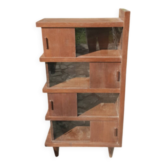 Dark oak bookcase 1950