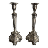Pair of antique candlesticks