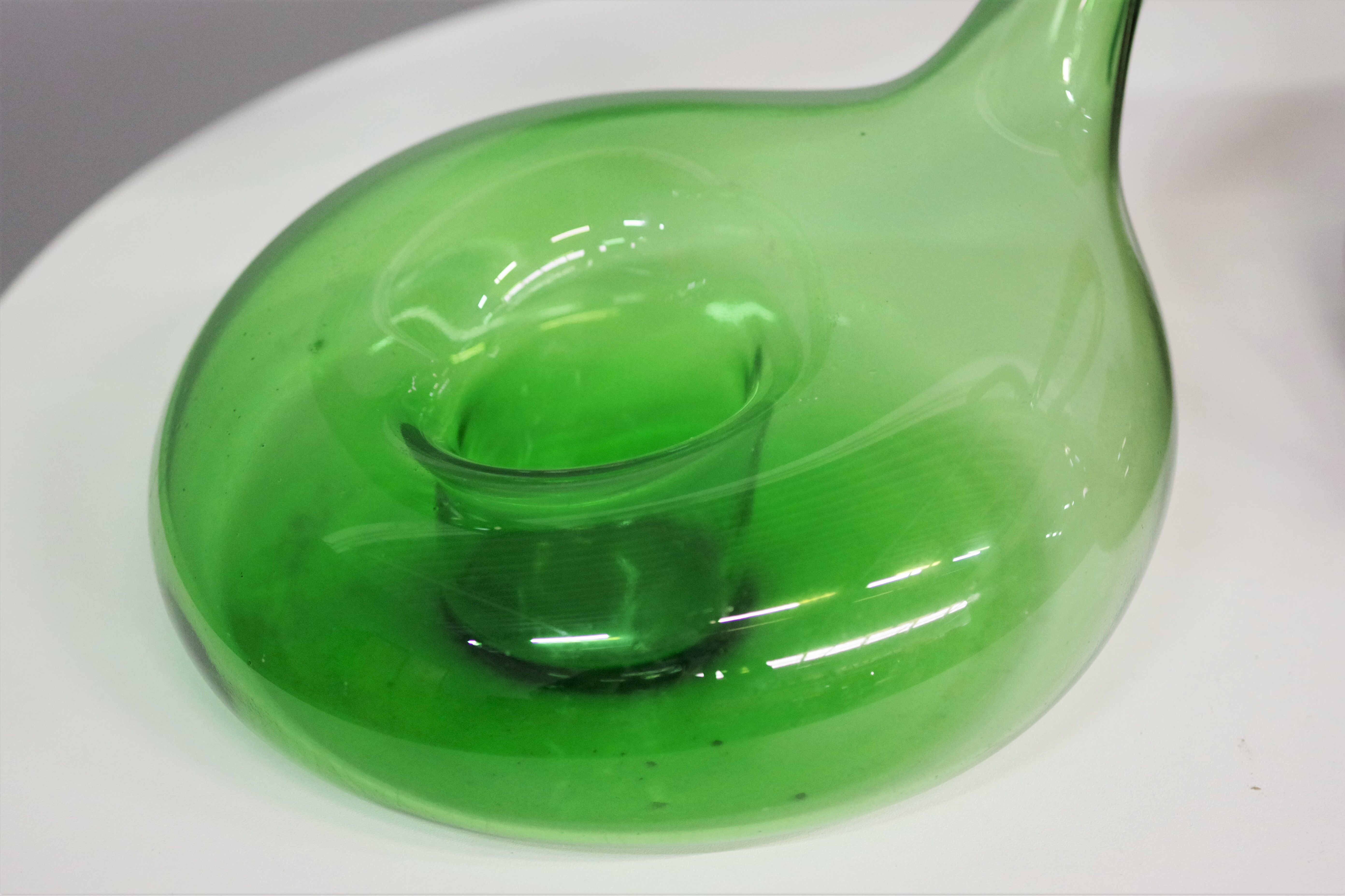 Pair of vintage glass decanters, 1950