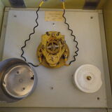 1970 Decoration Shine Receiver Clock with porcelain rose window