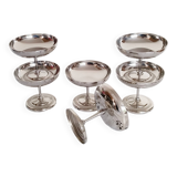 Ice cream or sorbet cups, set of 6, in 18/10 stainless steel (ref14)