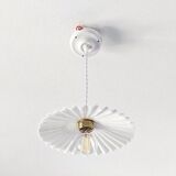 Vintage pleated pendant light
