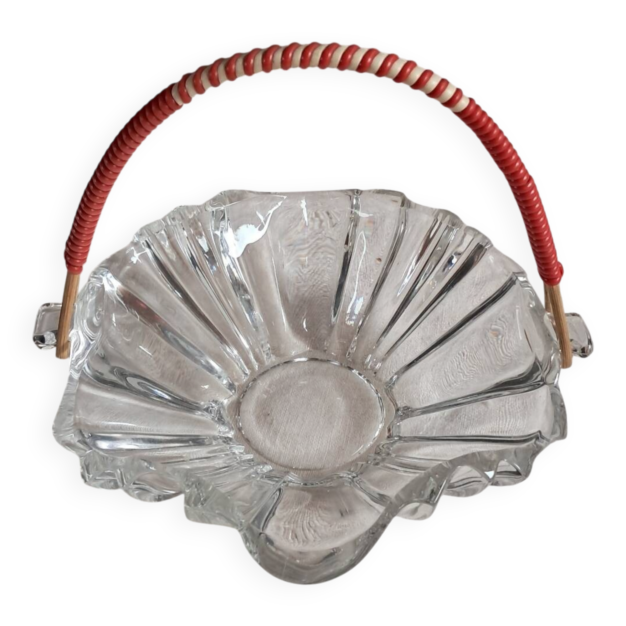 Art Deco glass basket