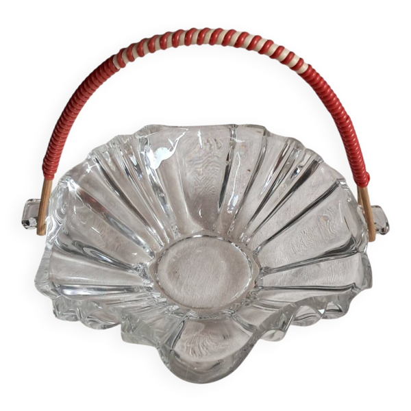 Panier en verre Art Deco