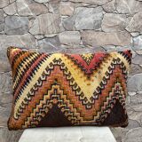 Vintage Berber Kilim cushion cover: Moroccan wool cushion