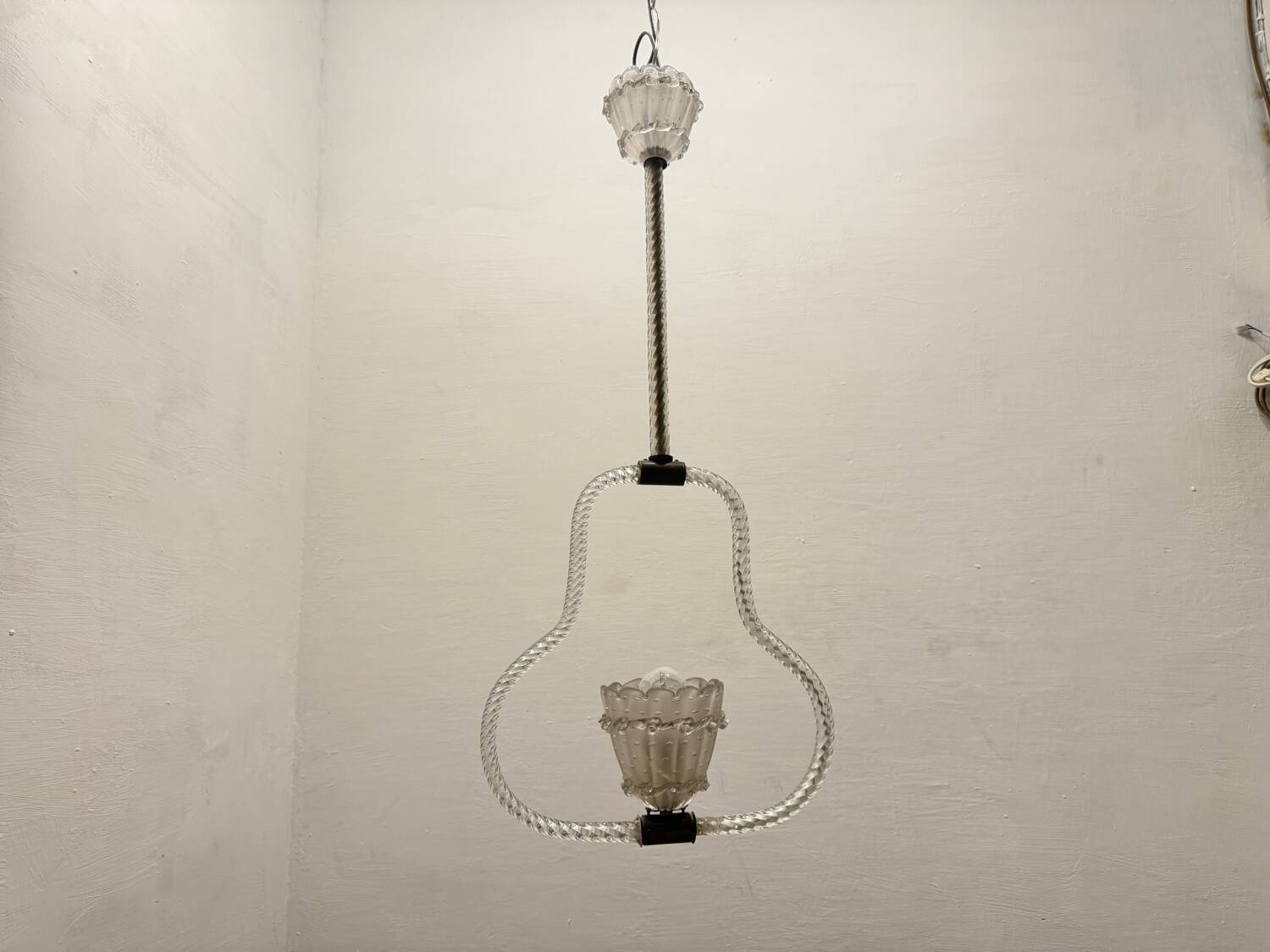 Murano Glass Barovier Light Pendant 1950’s