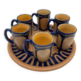 Cider service, Odetta HB Quimper, mugs and tray