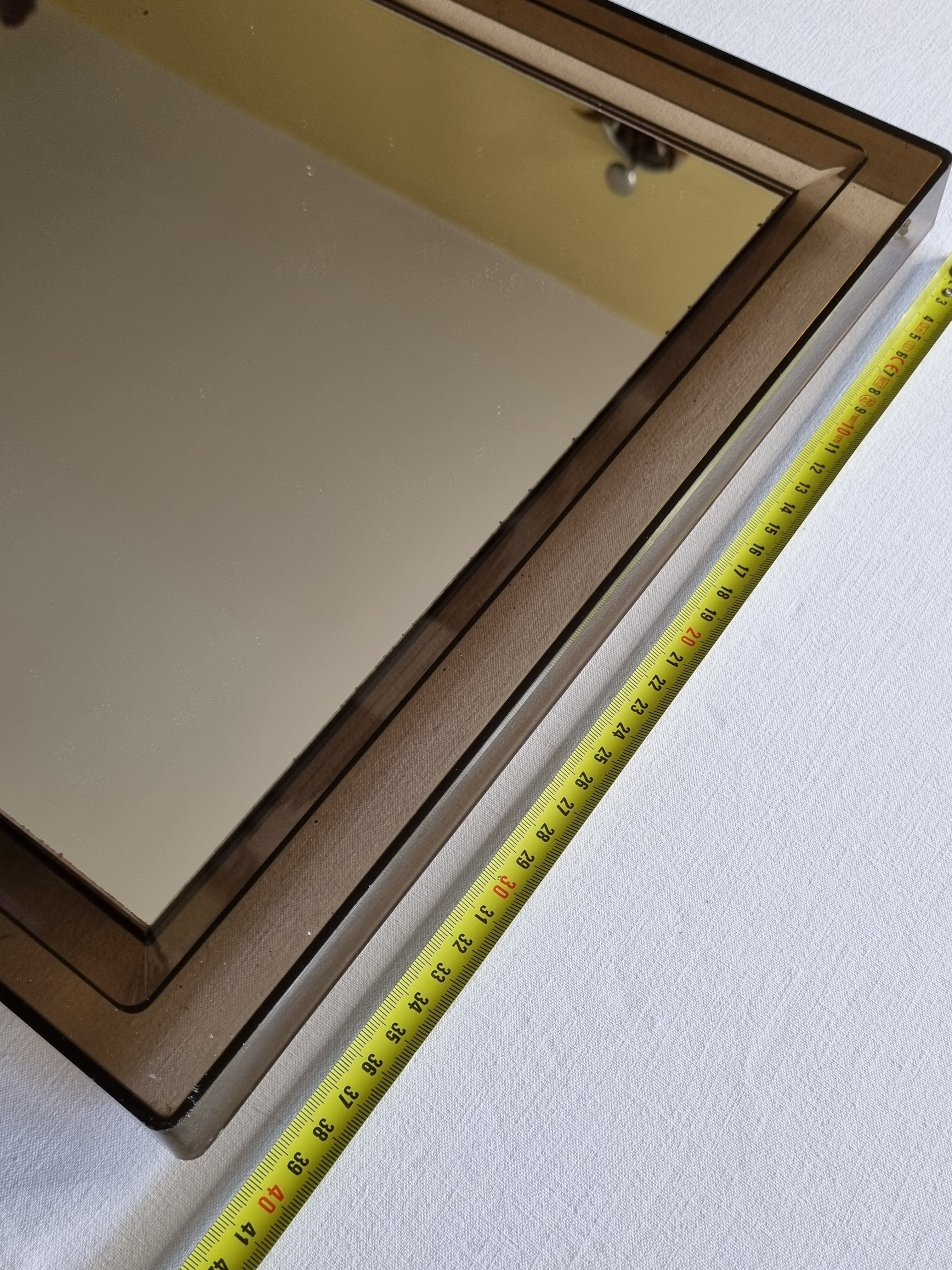 Vintage mirror gilac rectangular, 70s, 60 x 40 cm