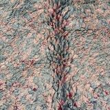 Moroccan peach and green carpet - 220 x 388 cm