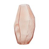Pink multiform glass vase 26cm
