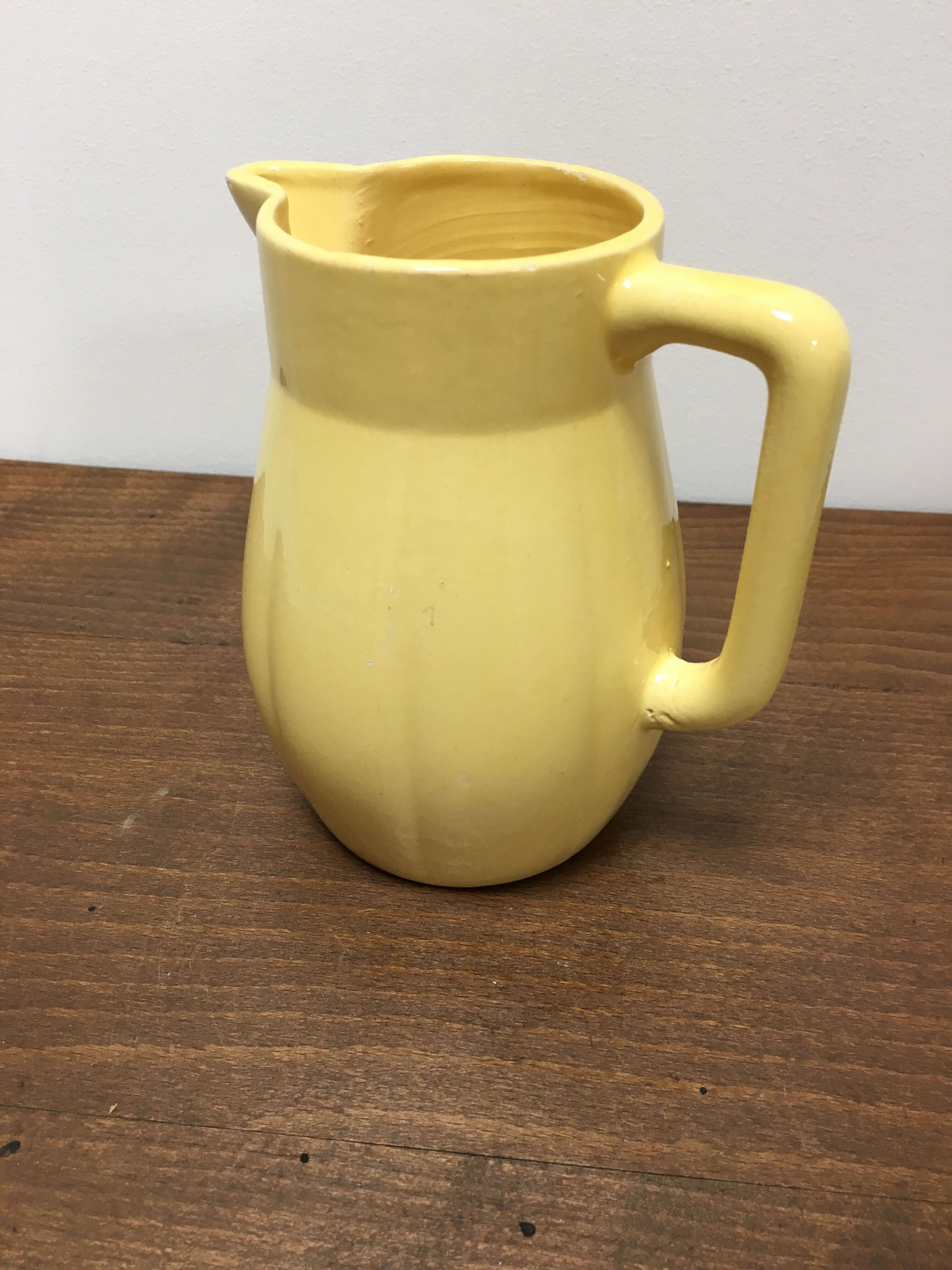 Vintage yellow pitcher