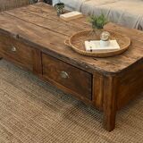 Solid wood coffee table