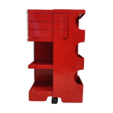 Red Boby storage trolley by Joe Colombo for Bieffeplast