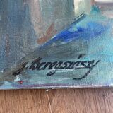 Canvas oil landscape alley 60x80cm