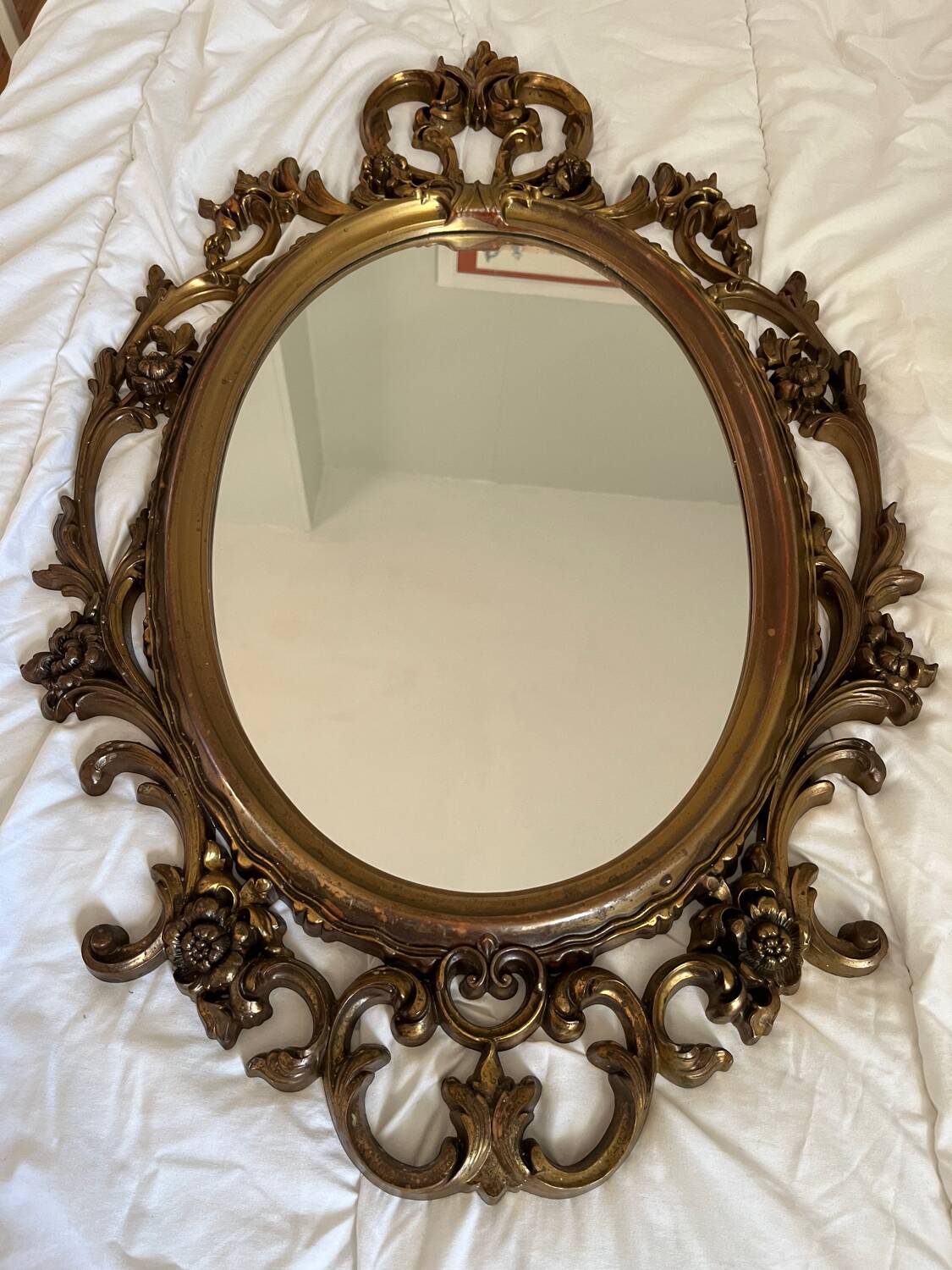 Baroque mirror signed roberta wood