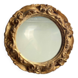 Mini wooden mirror, 17 cm
