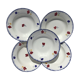 5 mary lou digoin blue edge hollow plates