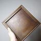 Vintage trivet in glazed ceramic and wood, circa 1960-1970.