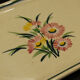 Cake service in Gien earthenware, Butterfly pattern, 1960s.
