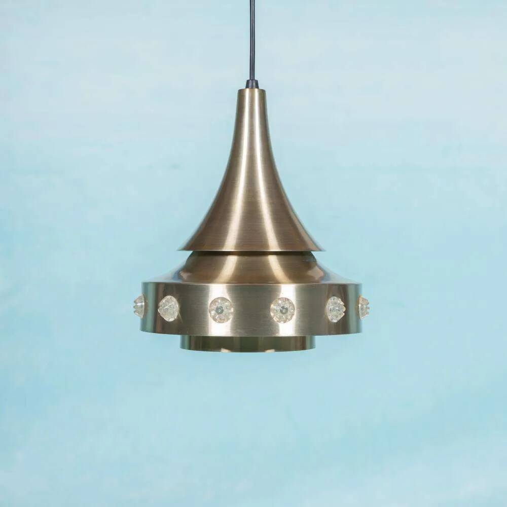 Danish space age suspension design, vintage pendant from the sixties.