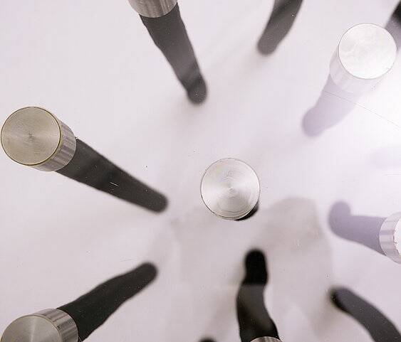 Pair of modern side tables "Org" by Fabio Novembre for Cappellini