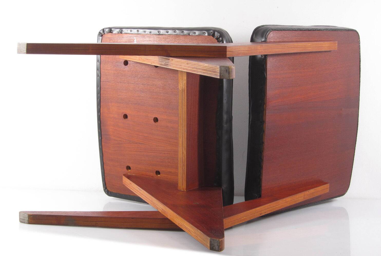 Pastoe FB 18 scissor fifties dining chair by Jan van Grunsven