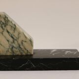 Art deco marble bookends