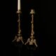 Pair of tripod candlesticks by Paul-Auguste Gagné (19th century)