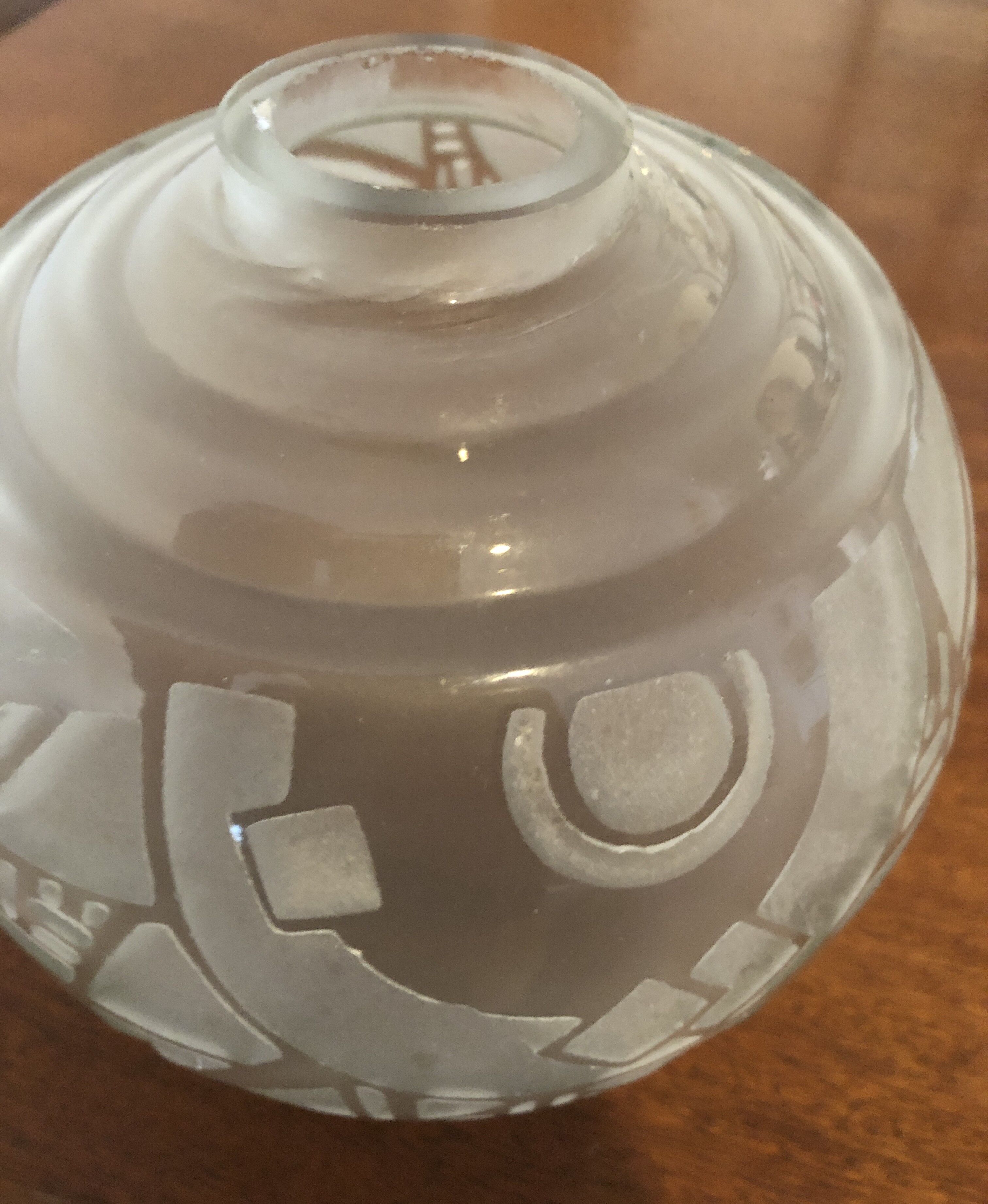Vase art deco Jarvil Nancy André Delatte