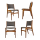 Set of 4 chairs, Dennmark, 60s