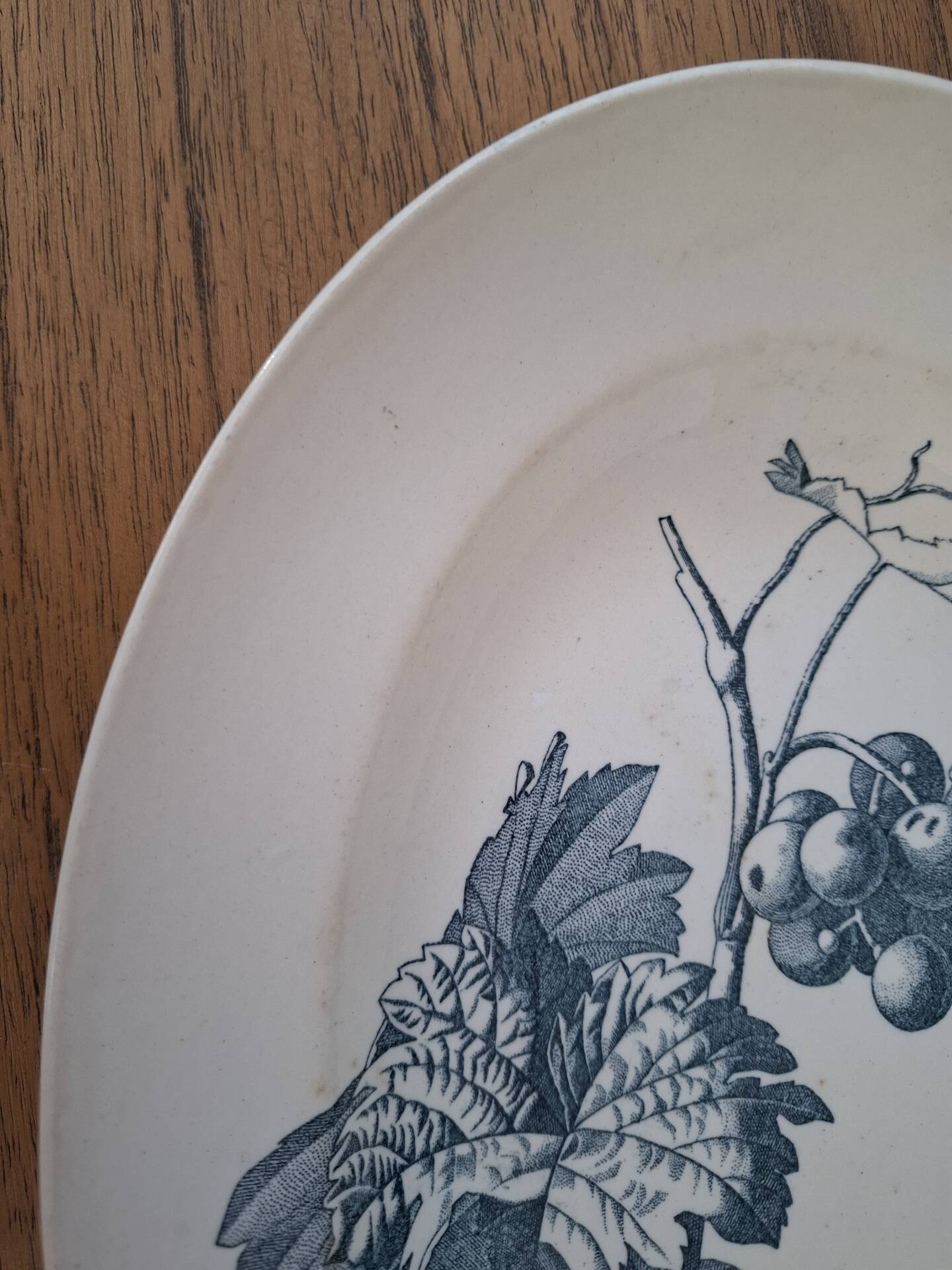 Oval ironstone plate