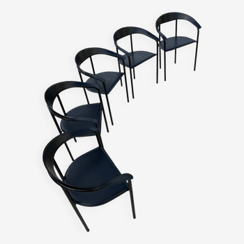5 chaises vintage style Bauhaus