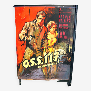 Original cinema poster "OSS117 goes wild" 1963 Kerwin Mathews 120x160 cm